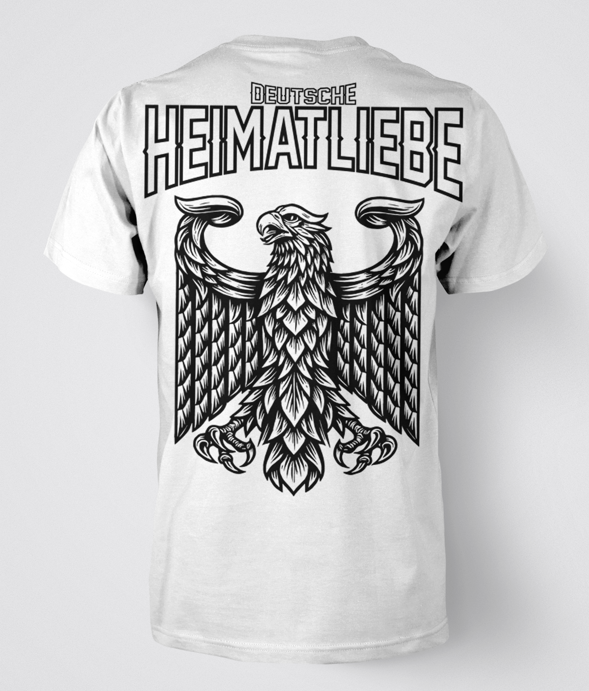 Deutsche Heimatliebe T-Shirt in schwarz und in weiß