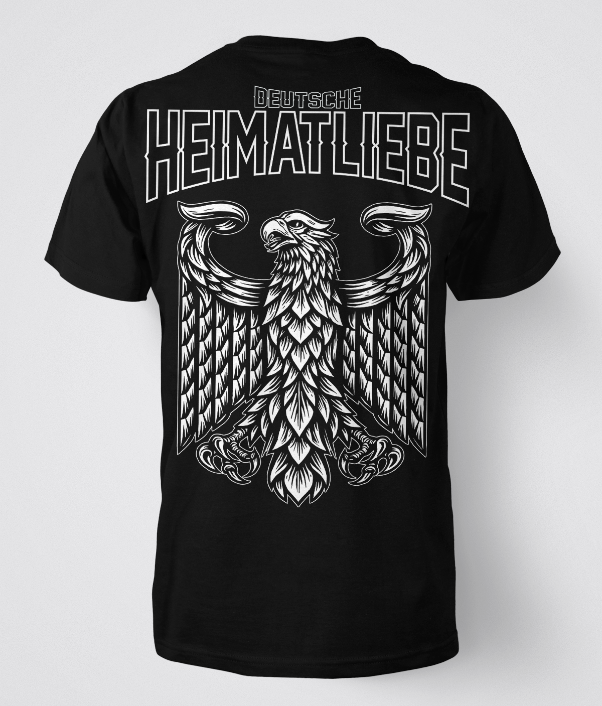 Deutsche Heimatliebe T-Shirt in schwarz und in weiß